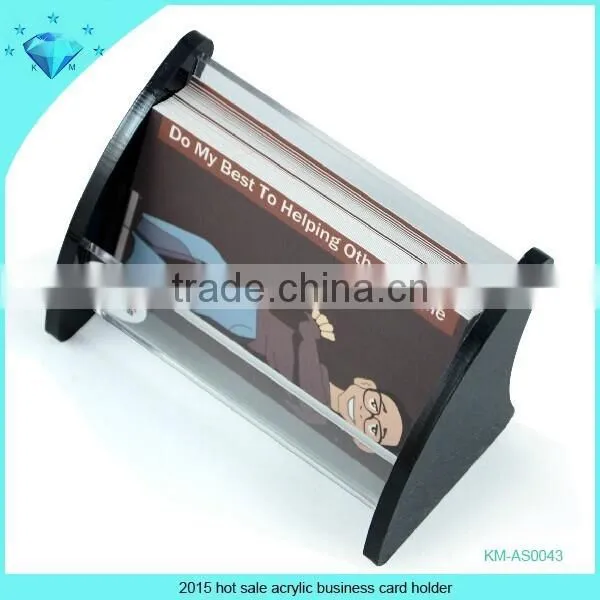 2015 Hot Sale Black Acrylic Business Card Holder photo-2