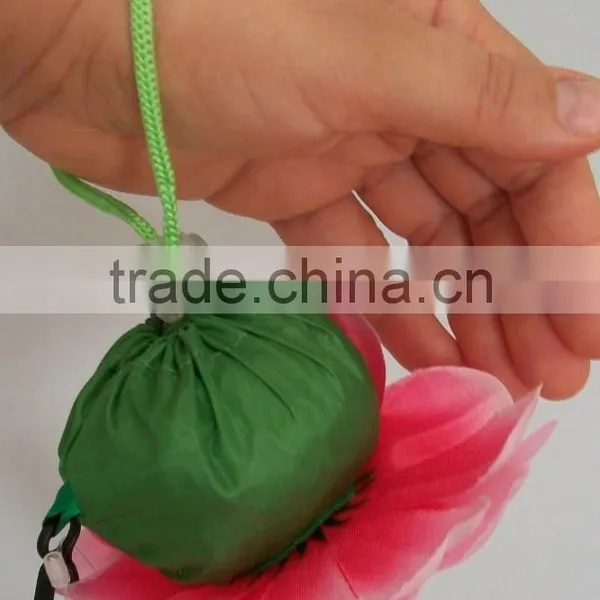 Pretty Orange Flower Shape Re-Usable ECO Foldable Shopping Bag photo-3
