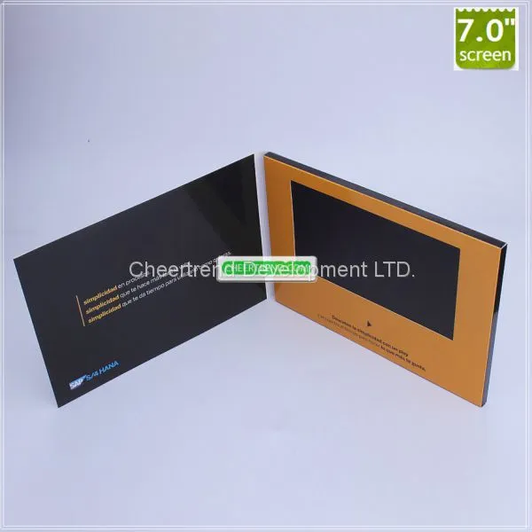 A5 256MB LCD Digital Catalogue Video Greeting Card Video Brochure With Mutil Screen for USA photo-3