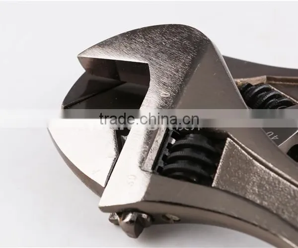Professional Black Nickel Adjustable Wrench/Spanner photo-3