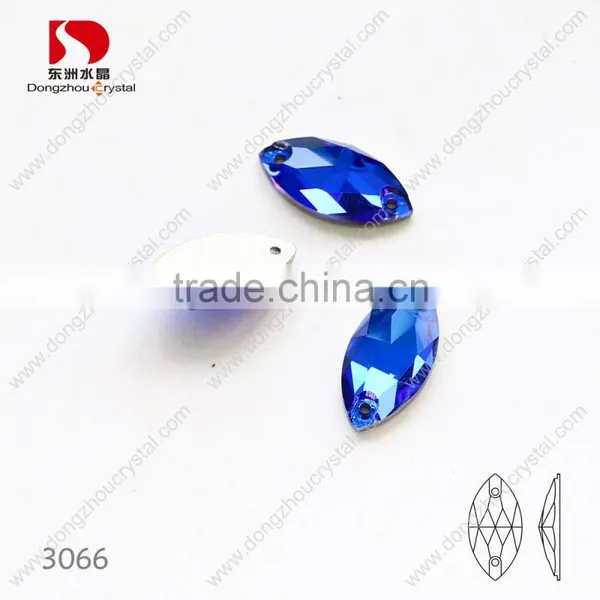 Horse Eye Shape Dongzhou 243 Color Flatback Sew on k5 Crystals Wholesale