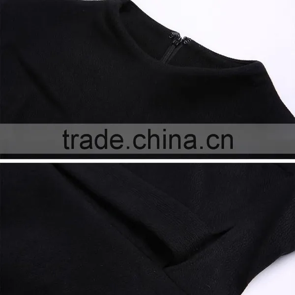 Guangzhou Wholesale Good Design Best Sale Latest Fashion Black Sleeveless Elegant Women Smart Casual Dress 2017 photo-5