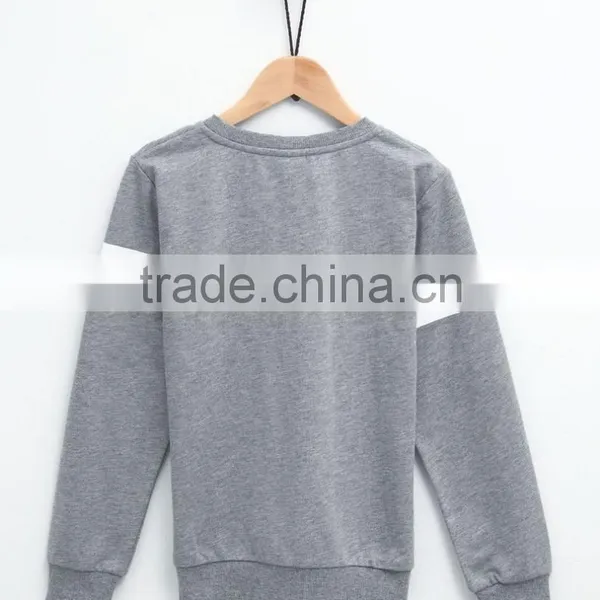 Print Letters 100% Cotton Fabric Children Sports Pullover Boys Sweatshirt photo-2