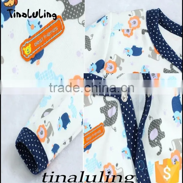 2016 Latest Newborn Baby Jumpsuits Baby Romper Elephant Cotton Bodysuits Baby Products photo-4