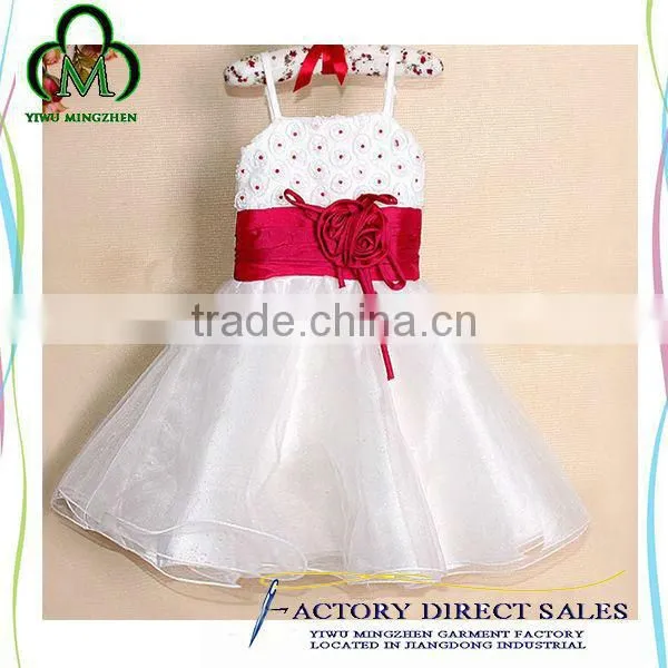 Lovely Child Tulle Flower Pattern Puffy Summer Cute Dress for Baby Girl Dresses photo-2