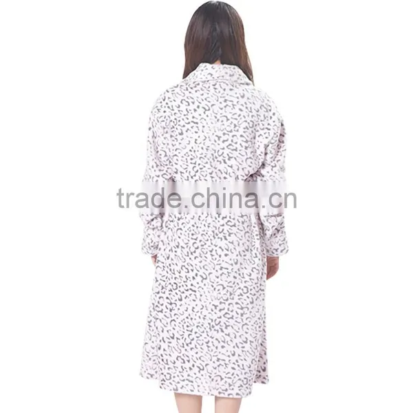 Sexy Luxury Coral Fleece Women Bathrobe photo-3