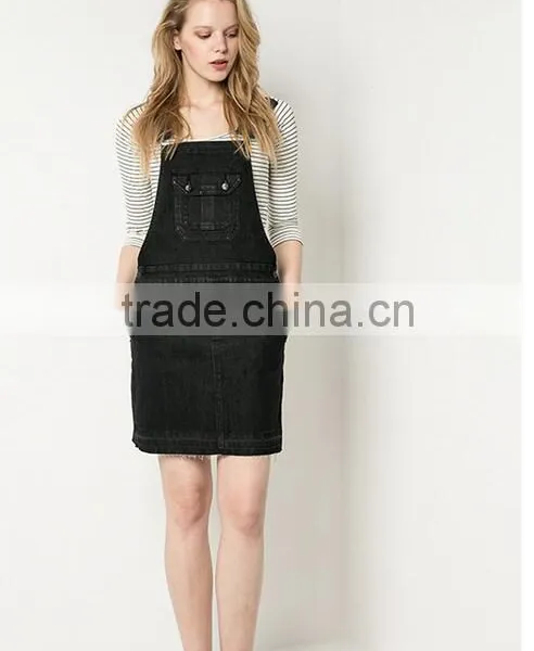 Runwaylover 4938 Sexy Black Ladies Washing Denim Romper photo-2