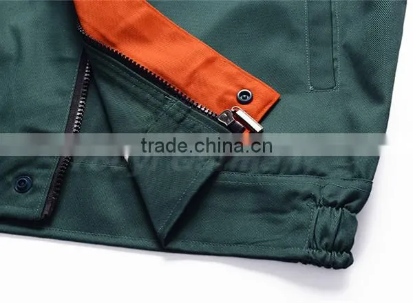 High Quality Green Long Sleeve Durable Working Uniforms photo-5