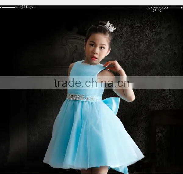 2016 New Girl Wedding Dress Formal Dress For Flower Girl Top Grade Kids Clothes GD90427-3 photo-5
