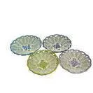 Healthy Poly Rattan Bread Basket Storage , Round Colorful Baskets