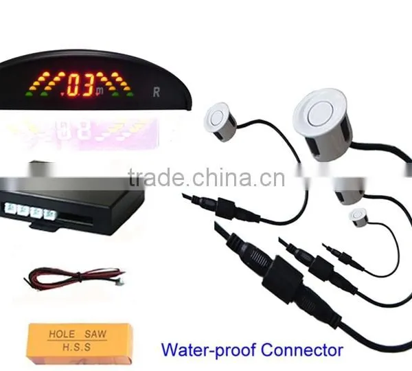 CAR Assistant Parking Sensor With Original Flat 4 Sensors and LED Monitor Parking System photo-4