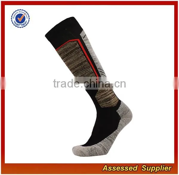 Wholesale Custom Best Quality Colorful Compression Running Thick Ski Knee High Cotton Socks JH68 photo-4