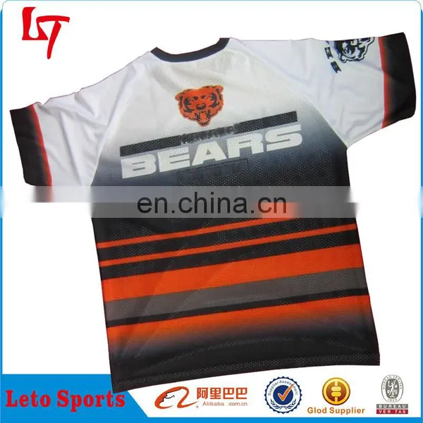 Custom Bear Mesh Jersey Sublimation Apparel Shirt Printing photo-2