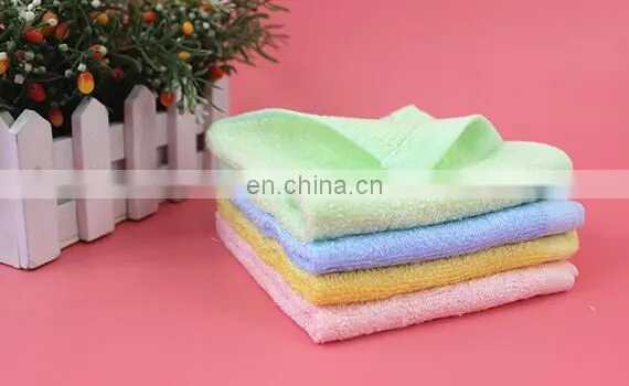2piece/lot High Quality Bamboo Fiber Fabric Children Baby Square Towel Saliva Towel Face Sweat Towel Bathroom photo-4
