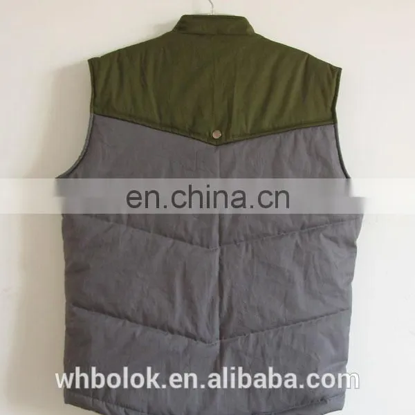 Padded Vest Quilted Waistcoat Winter 100 Cotton Casual Vest photo-2