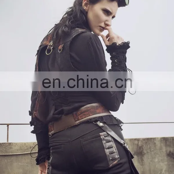 Gothic Longsleeve Blouse With Collar photo-4