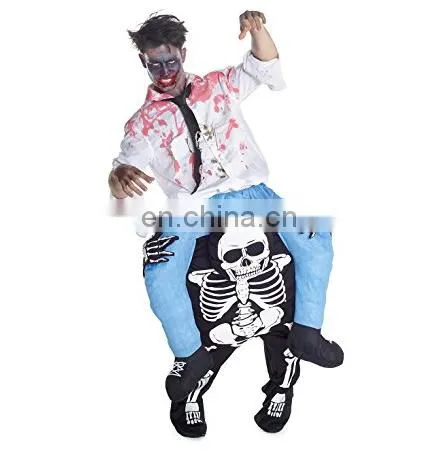 Horror Piggyback Shoulder Ride Pick Me Up Skeleton Costume photo-2