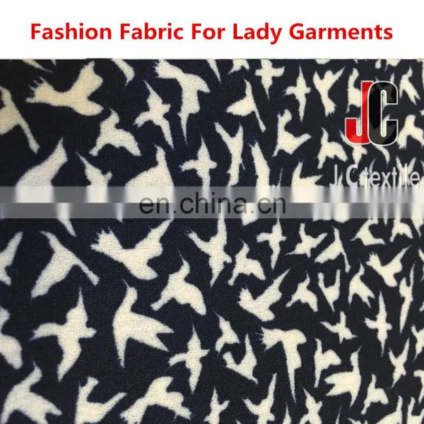 Wholesale High Quality Raw Polyester Fabric Slip Soft Dyed Moss Crepe Knit Fabric photo-2
