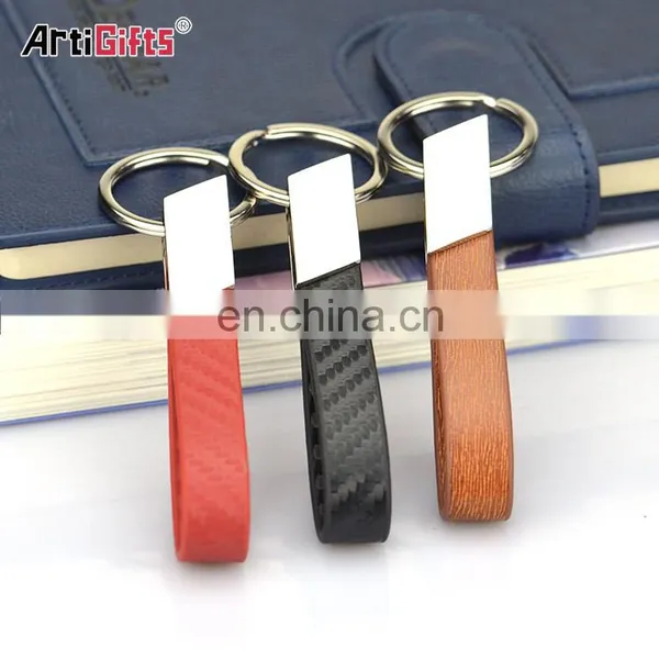 Custom Logo Metal and Leather Key Chain photo-2