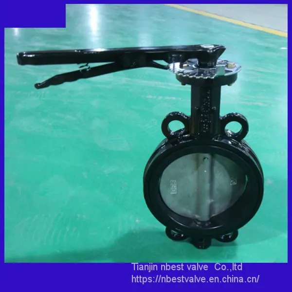 Steel Lever Wafer CI Body Butterfly Valve Coating Proof Corrosion Paint photo-5