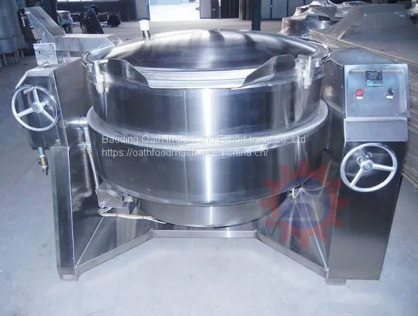 Gas Jacketed Boiling Pot Industrial Steam Kettle Jacketed Kettle Price Gas Vacuum Jacketed Kettle China photo-2
