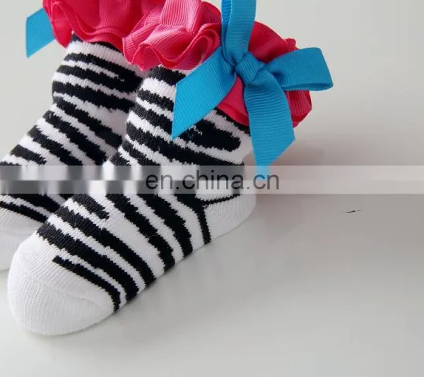 Baby Socks Zebra Cartoon Pattern Baby Socks Bowknot European and American Cotton Newborn Floor Socks Spring and Autumn Shape photo-5