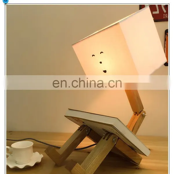 Bedroom Table Lamp Modern Minimalist Solid Wood Fabric Bedside Warm Nordic Personality Creative Table Lamp photo-5