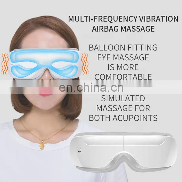 Acupuncture Wireless Sonic Eye Mask Massager Heated Device Vibration Eye Care Massage photo-5