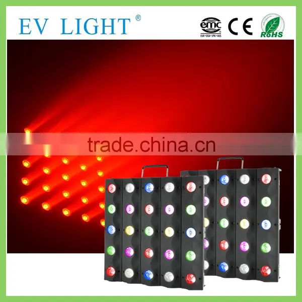 DMX led matrix stage light with pixel map led rgbw led