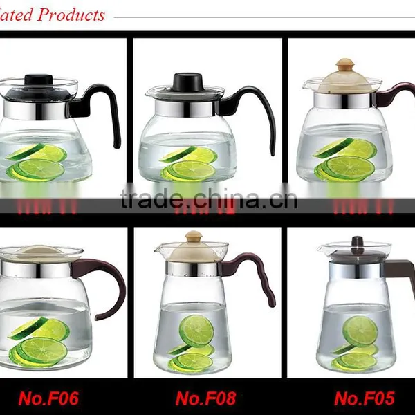 2016 New 1000ml 34oz Promotion Transparent Water Pot Water Carafe Glass Water Kettle photo-4