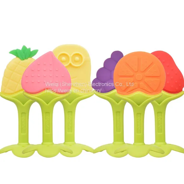 Silicone Baby Teether Wholesale Toddlers Chewable Fruit Teethers Toy photo-3