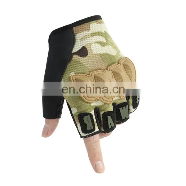 Hot Sale Wholesale Shooting Gloves Fingerless Half Finger Tactical Riding Motorcycle Gloves