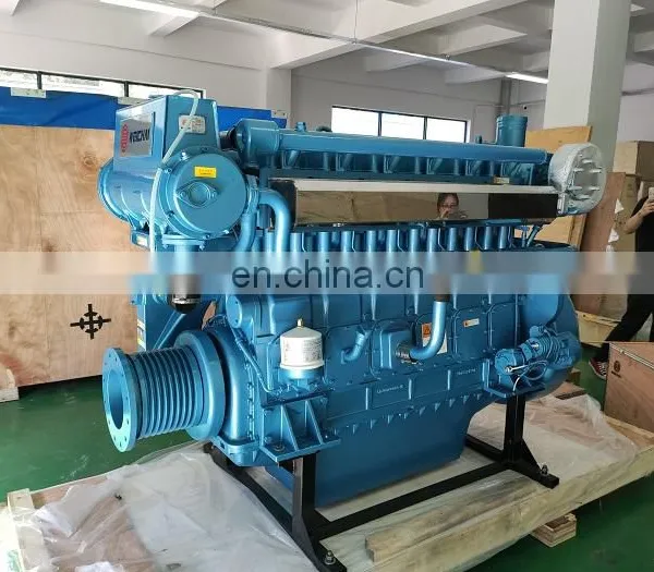 Brand New 6 Cylinder In-line Water Cooler Weichai WHM6160 Marine Engine photo-2
