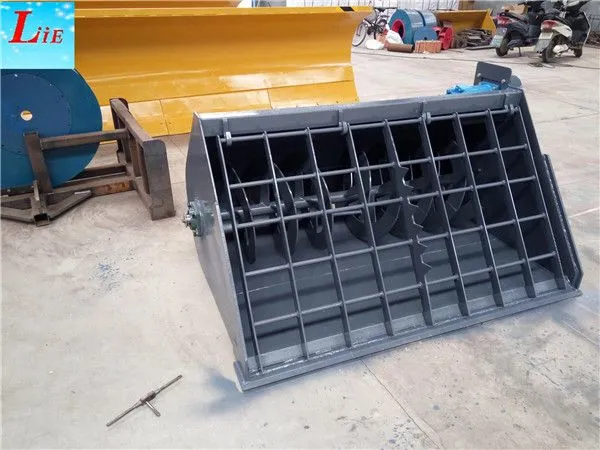 China Concrete Mixer Skid Steer Bucket Mixer Attachments photo-3