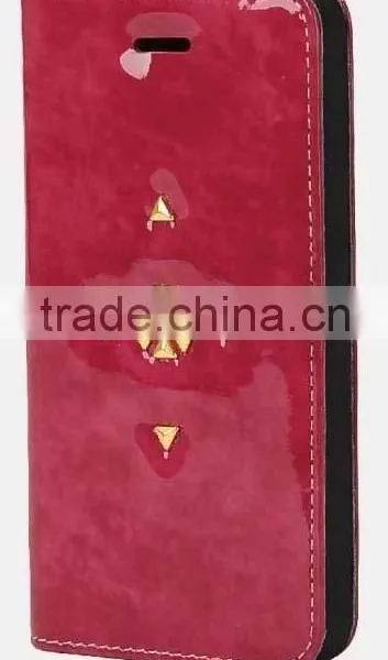 New Rose Design Book Wallet Leather Case for Apple IPhone 6 4.7"/ Plus 5.5",Jelly Bling Rhinestone Wallet Leather Case Cover photo-2