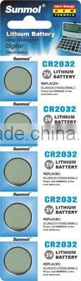 Lithium button cell battery CR2032