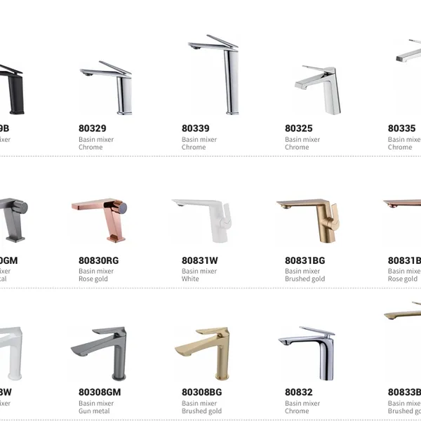 Easy to Install Ergonomic Design Artistic Streamlined Design Basin Mixer Series photo-3