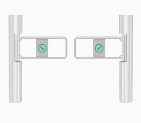 Full Automatic Single Moter Pole Swing Turnstile Gate With 180 Degrees for Supermarket photo-3