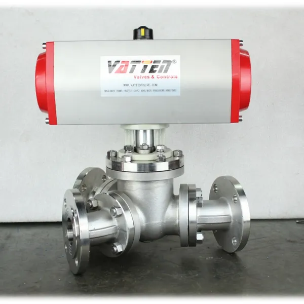 Flanged Y-Type Three-Way Ball Valve PN1.6-4.0MPa for Gas/Liquid Diversion
