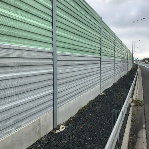 Top Cambered Acrylic and PVC Acoustic Insulation Panels Arc-Shape Construction Noise Reduction Fencing for Pump Stations photo-3
