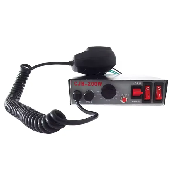 Best Selling Wholesale Air Horn Siren Factory Price 9 Tones Sirene 12v 24v Small Size 100w Siren Amplifier for Emergency Vehicle