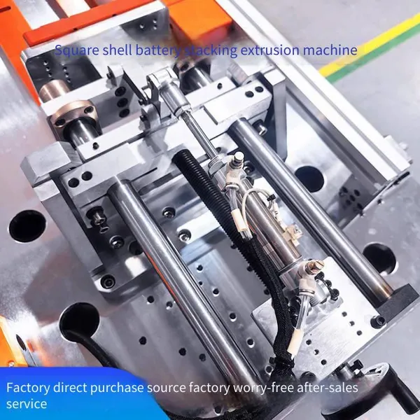 Square Shell Lithium Battery Pack Module Stacking, Extrusion and Strapping Machine, Square Aluminum Shell Battery Extruder With Adjustable Pressure photo-3