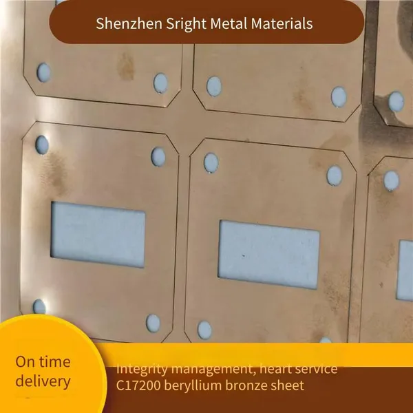 Sreet Beryllium Copper Sheets With Thicknesses of 0.05mm, 0.1mm, 0.2mm, C17200 Beryllium Bronze Sheets photo-4