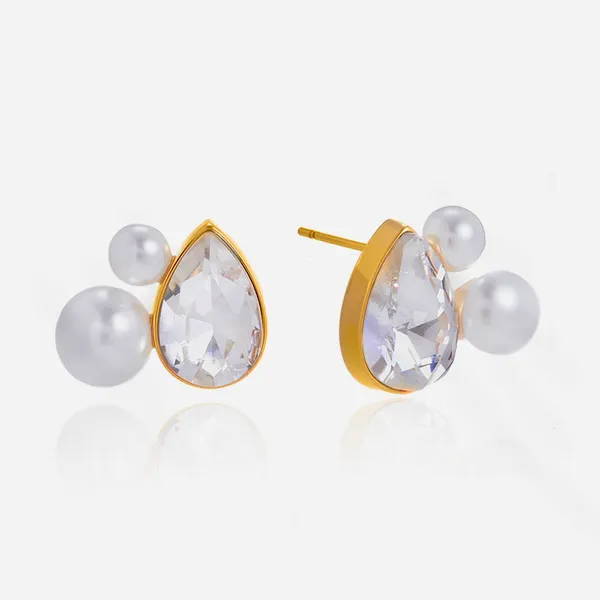 Fashion Hypoallergenic Stainless Steel Stud Earrings for Sensitive Skin photo-3