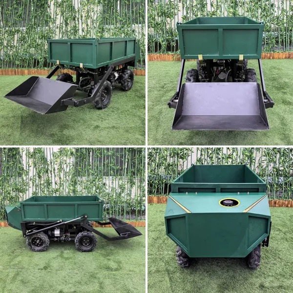Vigorun Four-wheel Off-road All-terrain Remote Control Transport 680kg Payload Electric Trolley For Orchards photo-2