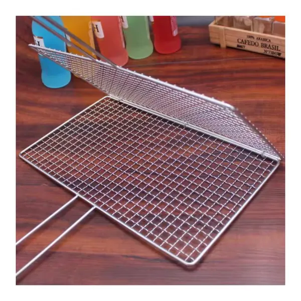 Non Stick Baking Mat Stainless 304 Barbecue Wire Mesh Netting Bbq Grill Net Stainless Steel Bbq Grill Mesh photo-3