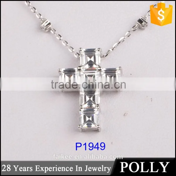 2015 Hight Quality 18k White Gold With 3 Layer Engagement Necklace photo-3