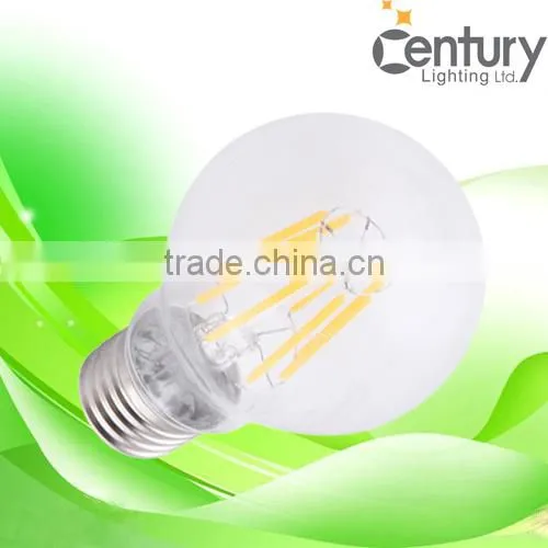 China High Quality String Bulb A60 A19 Indoor Lighting Bulb E27 E26 B22 6W Led Filament Bulbs photo-5