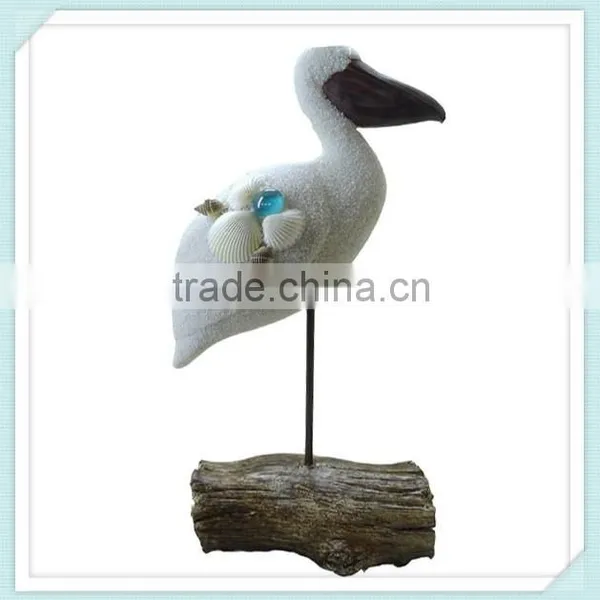 Polyresin Seagull With Shells Wing Crafts for Home Decor photo-2