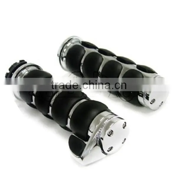 BJ-HB-023 1inch 25mm Aluminum Chrome Hand Grips for Motorcycles photo-2